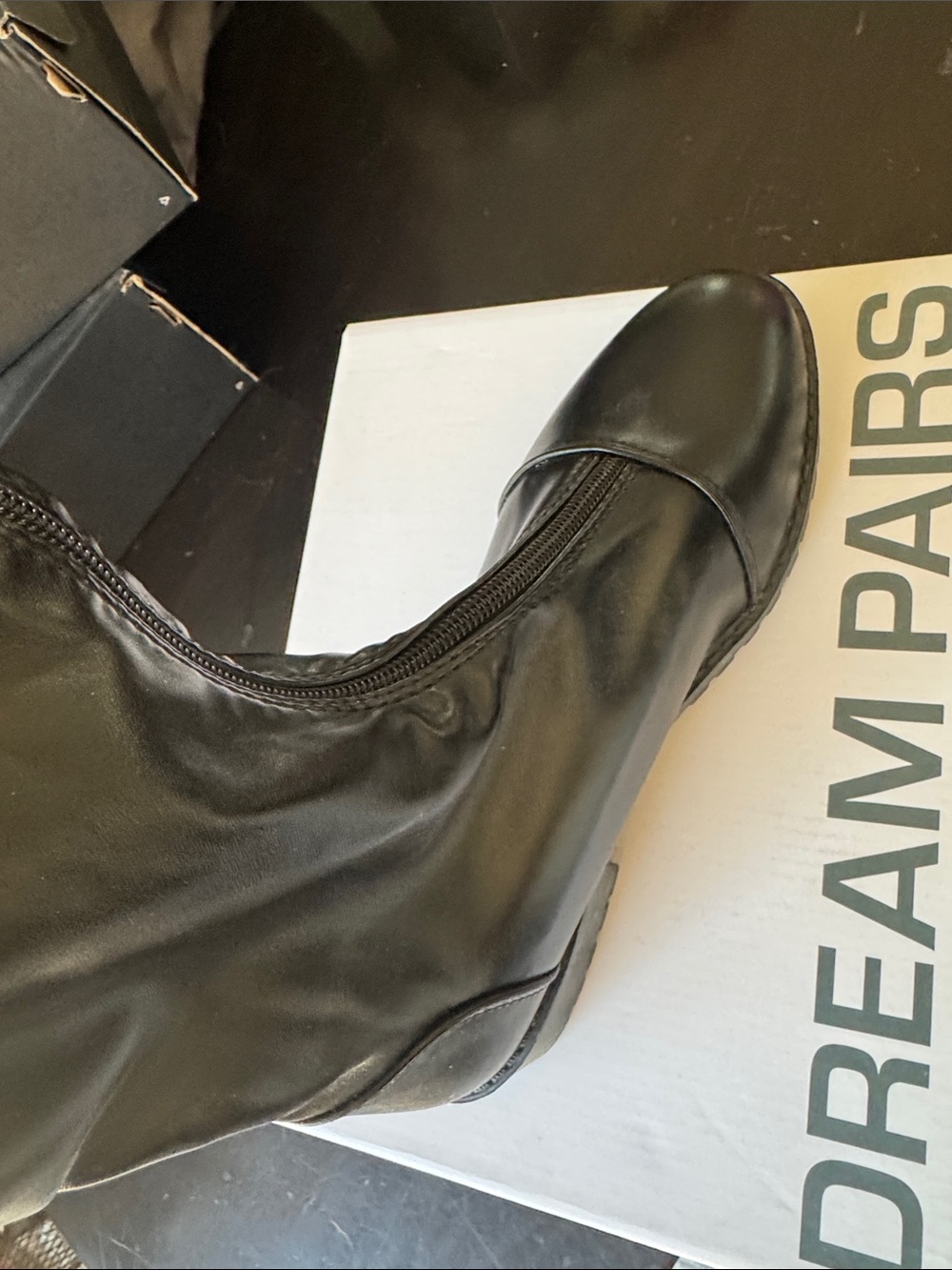 Dream Pairs Black Zip-Front Women's Ankle Boot